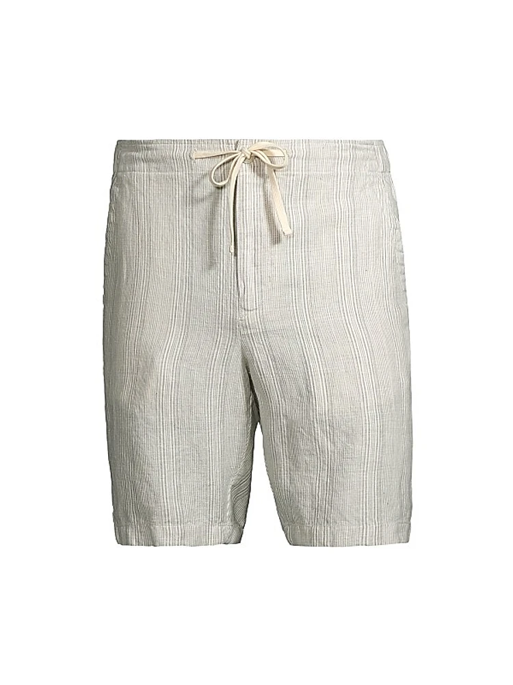 Shadow Stripe Drawstring Shorts
