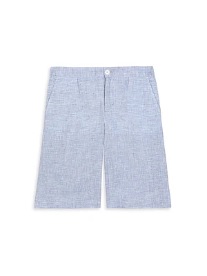 Little Boy's & Relaxed Linen Shorts