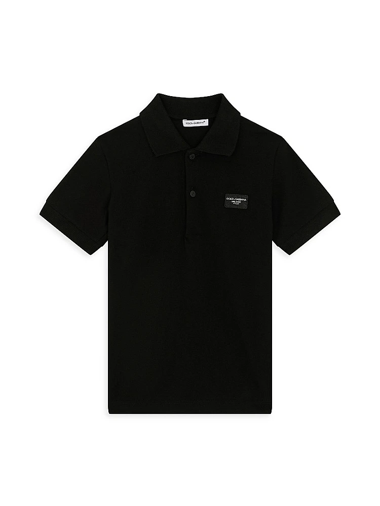Litrle Boy's & Logo Patch Polo Shirt