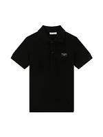 Litrle Boy's & Logo Patch Polo Shirt