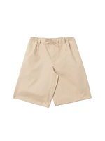 Little Boy's & Stretch Cotton Twill Khaki Shorts