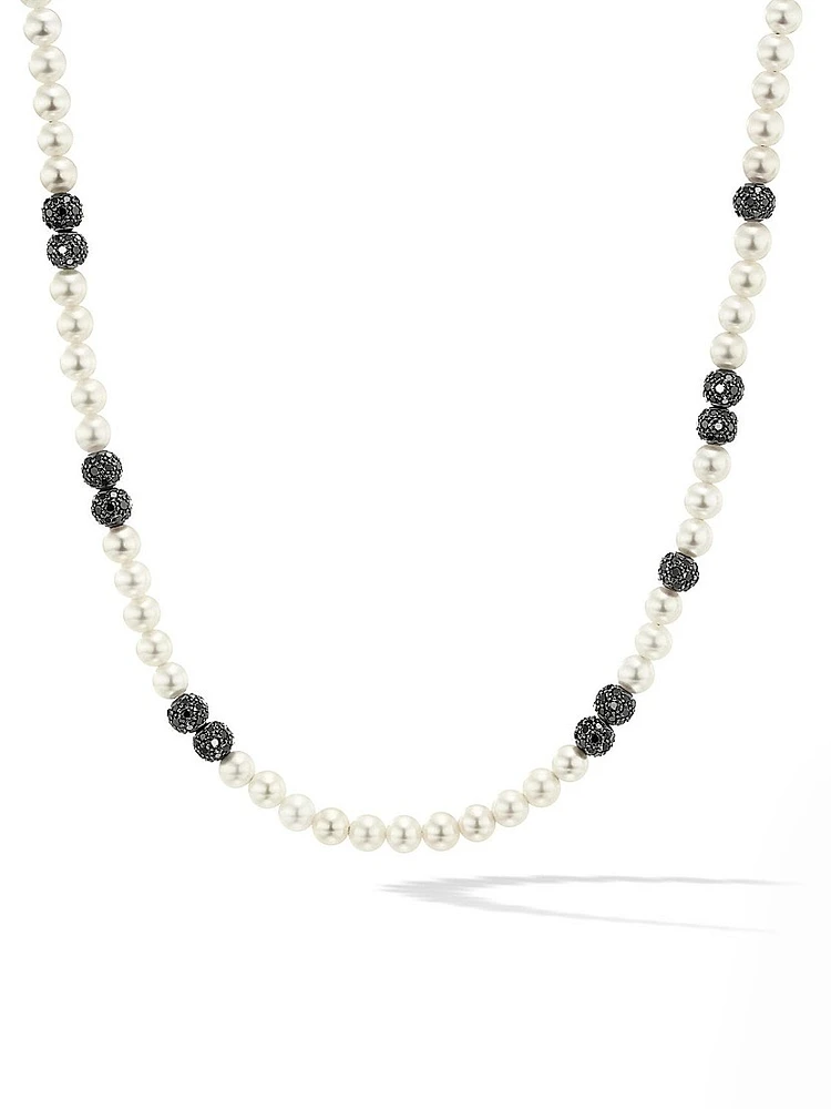 Spiritual Beads Necklace in Sterling Silver