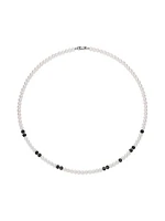 Spiritual Beads Necklace in Sterling Silver