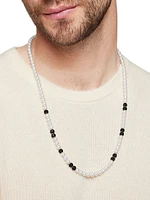 Spiritual Beads Necklace in Sterling Silver