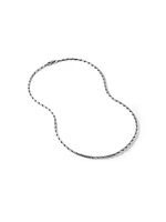 Faceted Link Necklace Sterling Silver