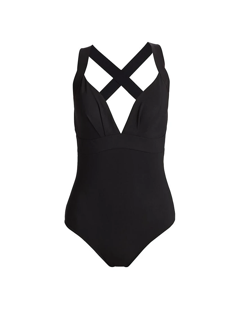 Plunge One-Piece Swimsuit