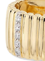 14K Yellow Gold & 0.14 TCW Diamond Ring