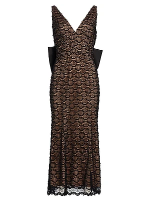 Elara Bow-Back Midi-Dress