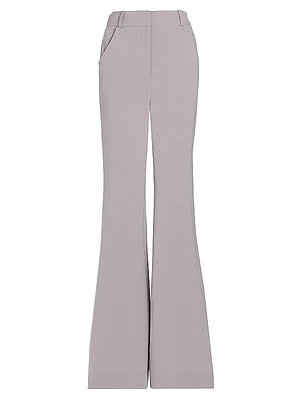 Crepe Flared Trousers