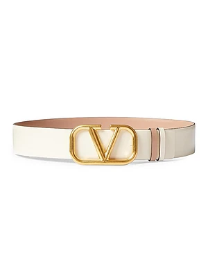 Reversible VLogo Signature Belt Glossy Calfskin 40MM