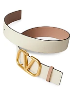 Reversible VLogo Signature Belt Glossy Calfskin 40MM