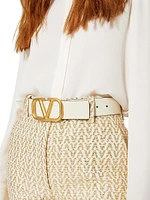 Reversible VLogo Signature Belt Glossy Calfskin 40MM