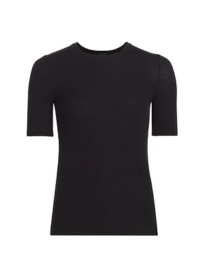 Crewneck Fitted Top