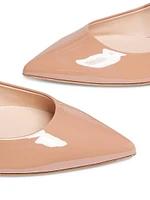 Ribbon Patent Leather Ballet Flats