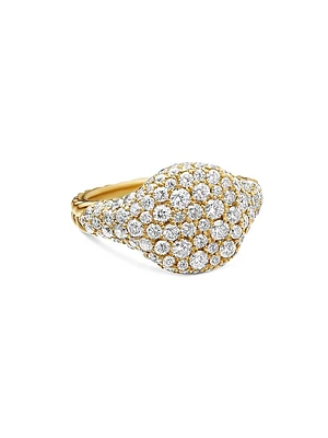 Chevron Pinky Ring 18K Yellow Gold