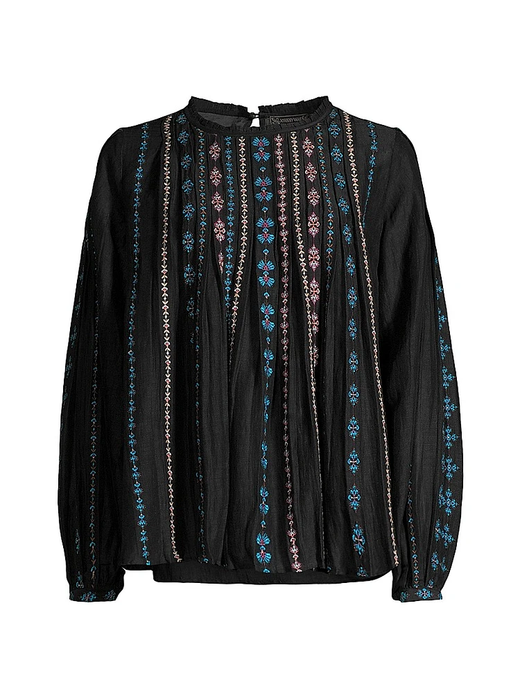 Calico Embroidered Blouse