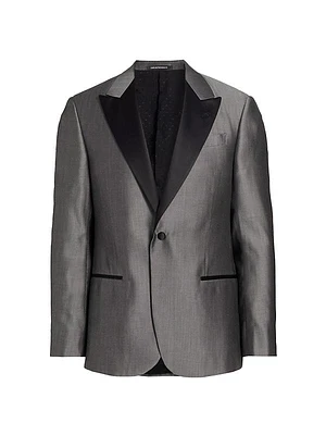Wool-Blend One-Button Dinner Jacket