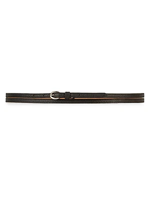 La Malicieuse Leather Wrap Belt