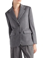 Single-Breasted Cashmere Jacket