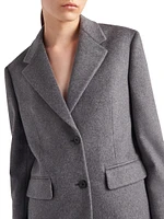 Single-Breasted Cashmere Jacket