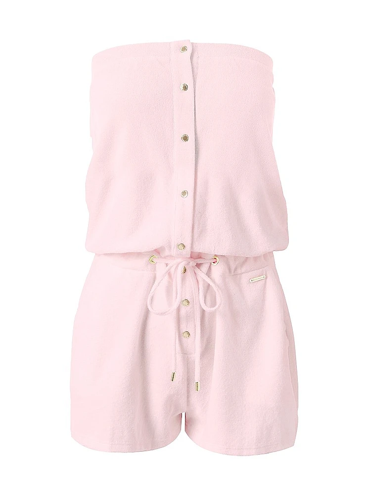Venus Terry Strapless Romper