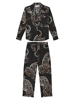 Jaguar Print Cotton Pajama Set