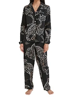 Jaguar Print Cotton Pajama Set