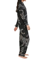 Jaguar Print Cotton Pajama Set