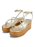 Wovette Metallic-Woven Wedges