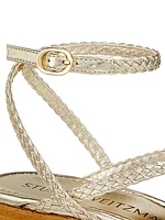 Wovette Metallic-Woven Wedges