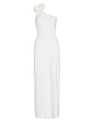Adda One-Shoulder Ruffled Maxi Dress