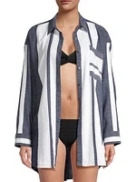 Mariam Cotton Striped Shirt