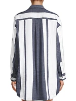 Mariam Cotton Striped Shirt