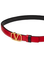 Reversible Vlogo Signature Belt Glossy Calfskin 20 MM
