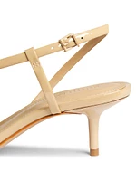 Heloise 63MM Patent Leather Slingback Sandals