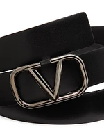 VLogo Signature Calfskin Belt MM