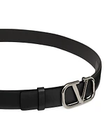 VLogo Signature Calfskin Belt MM