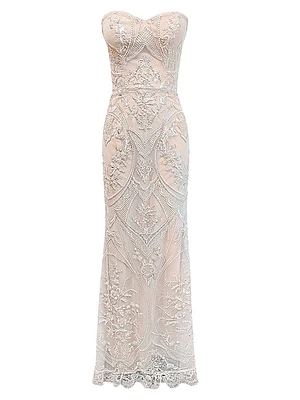 Sheridan Strapless Beaded Mermaid Gown