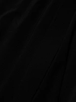 Tie-Front Jersey Knee-Length Dress