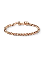 Wheat Chain Bracelet 18K Rose Gold