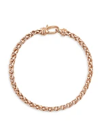 Wheat Chain Bracelet 18K Rose Gold