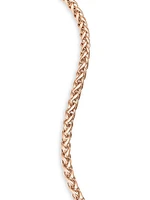 Wheat Chain Bracelet 18K Rose Gold