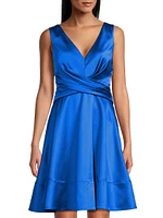 Char Satin Minidress