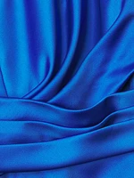 Char Satin Minidress