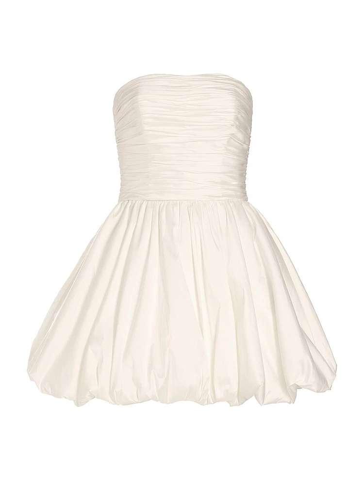 Ruched Drop-Waist Minidress