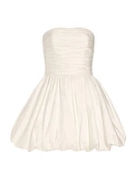 Ruched Drop-Waist Minidress