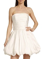 Ruched Drop-Waist Minidress