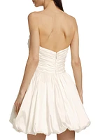 Ruched Drop-Waist Minidress