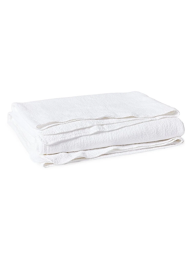 Cascade Organic Matelasse Blanket