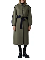 Ceyla Double-Face Wool Belted Coat